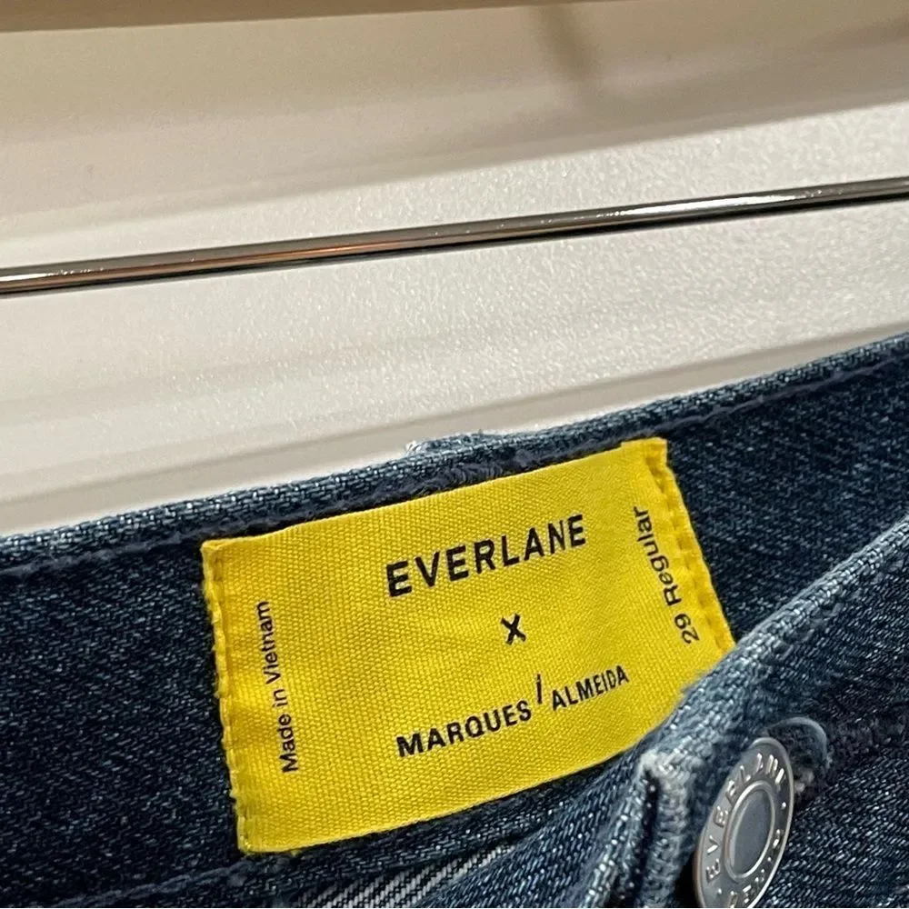 Everlane Cargo Mini Jean Skirt